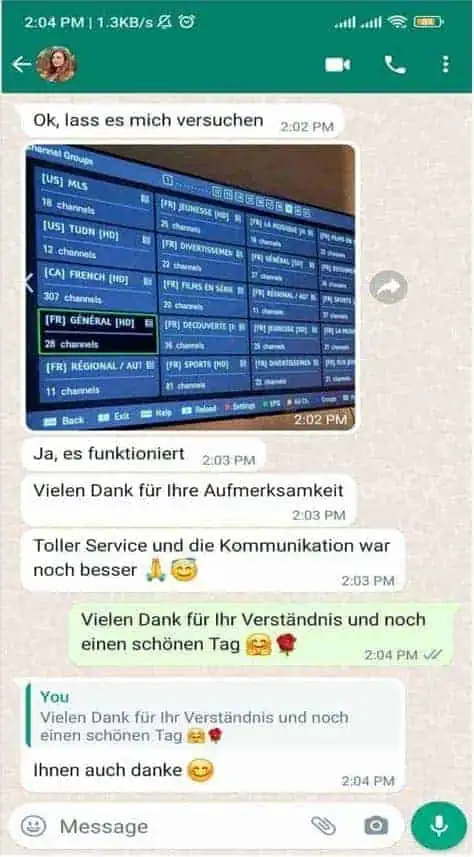Sharo5 customer review on WhatsApp 1