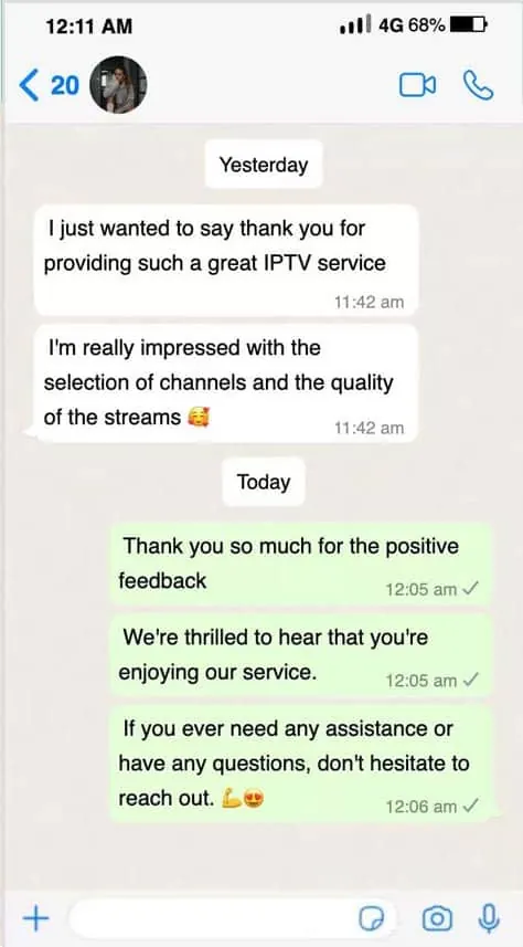Sharo5 customer review on WhatsApp 9