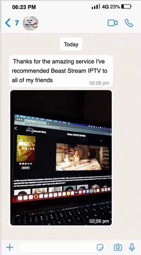 Sharo5 customer review on WhatsApp 5