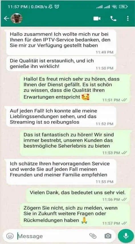 Sharo5 customer review on WhatsApp 8
